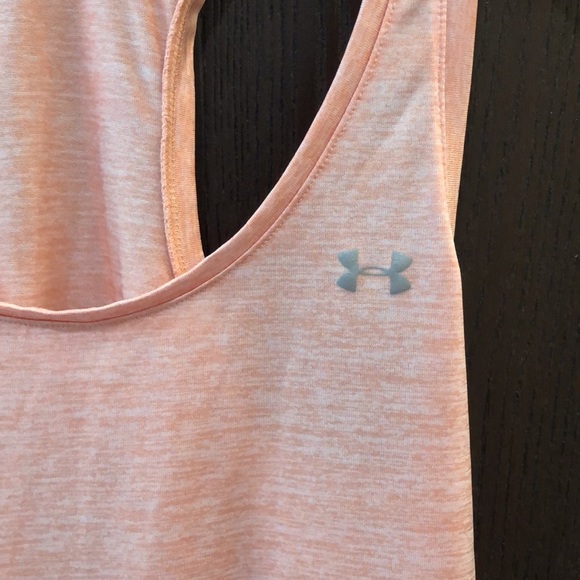 Peach Under Armour racer back tank - Picture 3 of 5